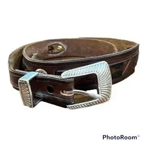 Accessories | Vtg 1996 Western Leather Belt | Poshmark display picture 1
